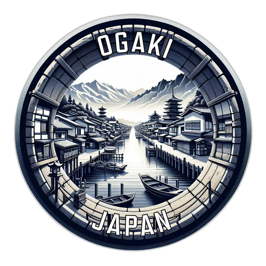 Ogaki Japan Souvenir Die Cut Flat Magnet Image 1