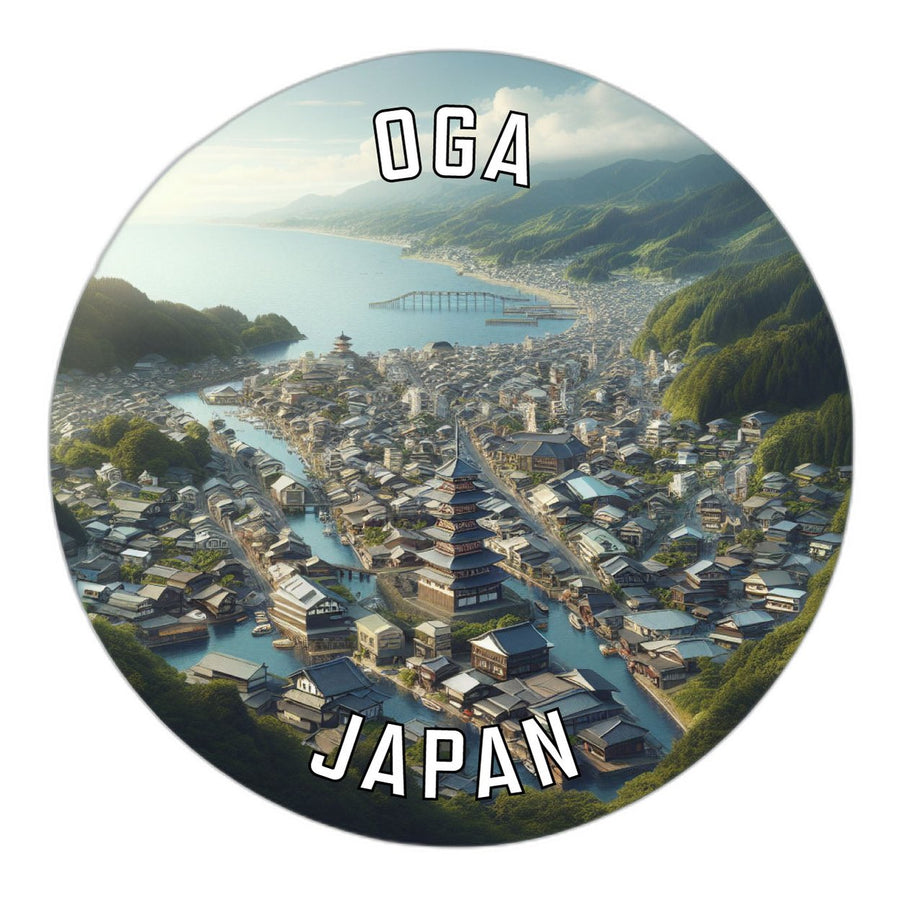 Oga Japan Souvenir Die Cut Flat Magnet Image 1