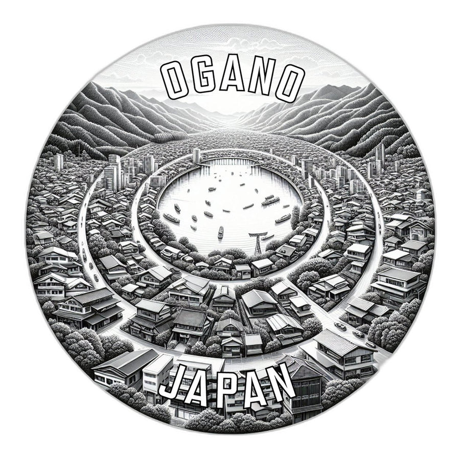 Ogano Japan Souvenir Die Cut Flat Magnet Image 1