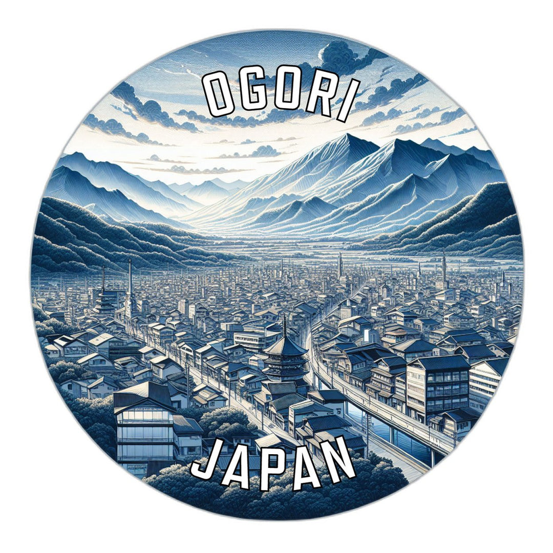 Ogori Japan Souvenir Die Cut Flat Magnet Image 1