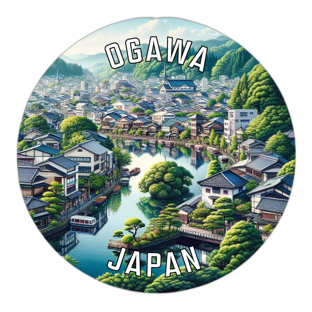 Ogawa Japan Souvenir Die Cut Flat Magnet Image 1