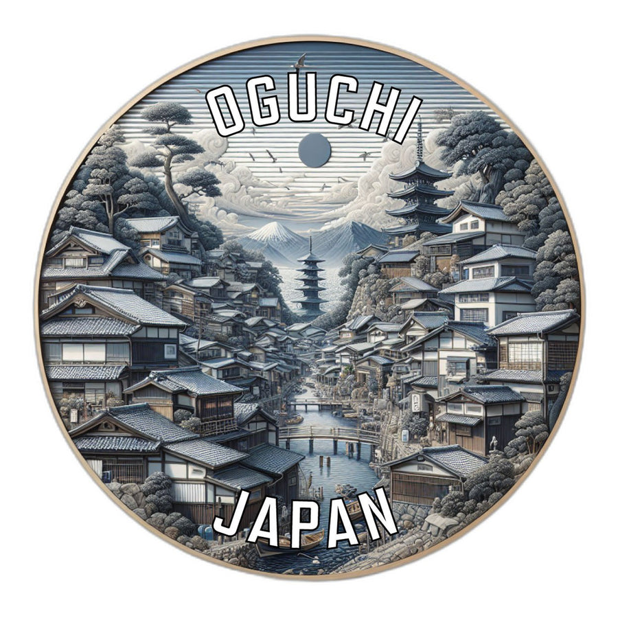 Oguchi Japan Souvenir Die Cut Flat Magnet Image 1