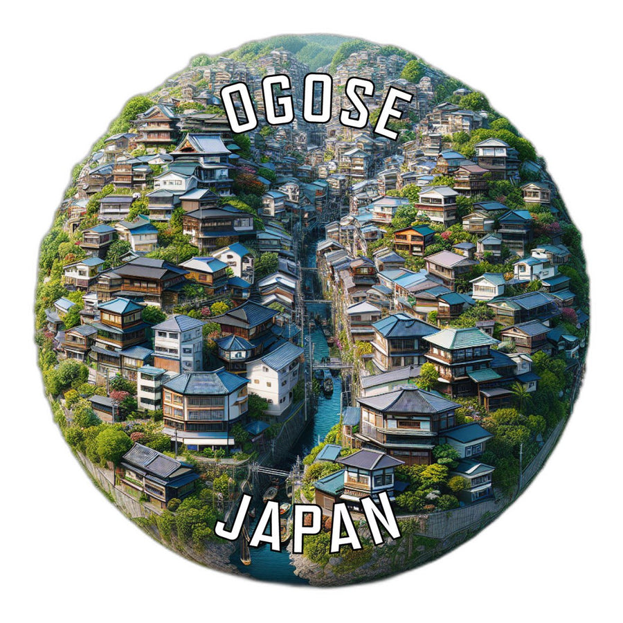 Ogose Japan Souvenir Die Cut Flat Magnet Image 1