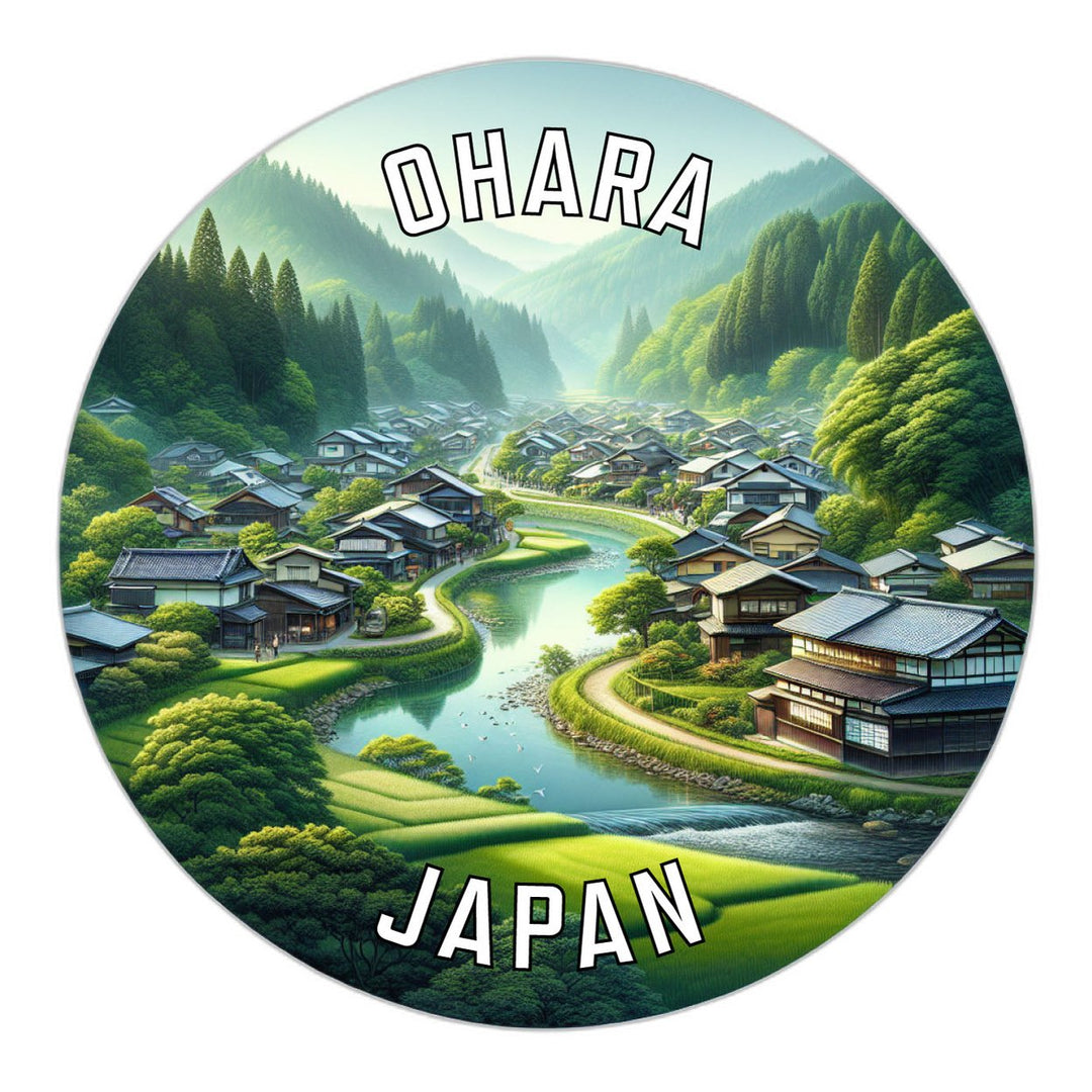 Ohara Japan Souvenir Die Cut Flat Magnet Image 1