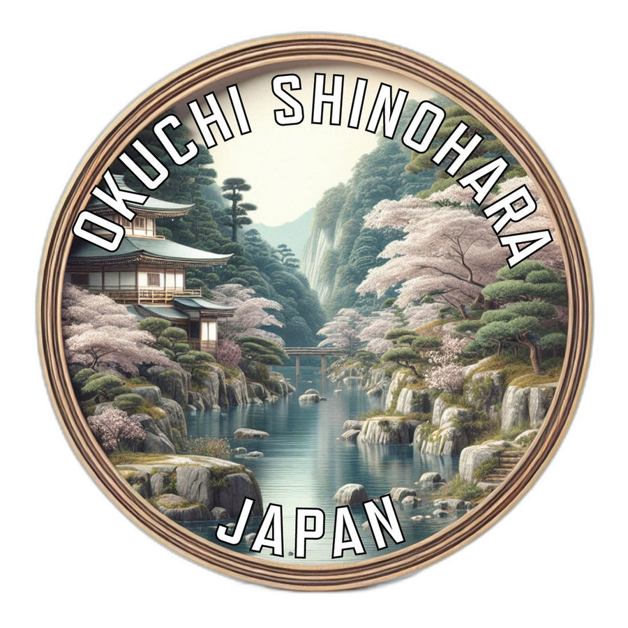 Okuchi shinohara Japan Souvenir Die Cut Flat Magnet Image 1