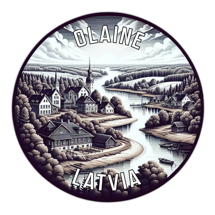 Olaine Latvia Souvenir Die Cut Flat Magnet Image 1