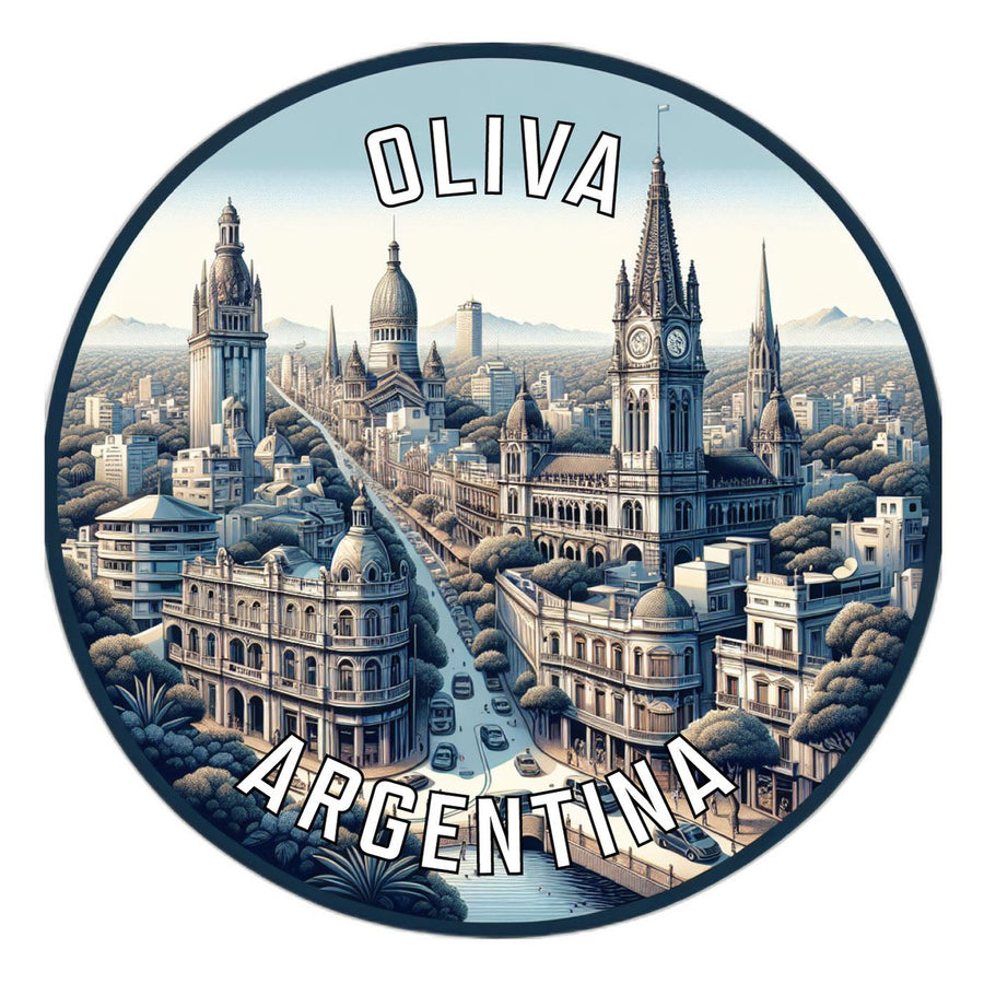 Oliva Argentina Souvenir Die Cut Flat Magnet Image 1