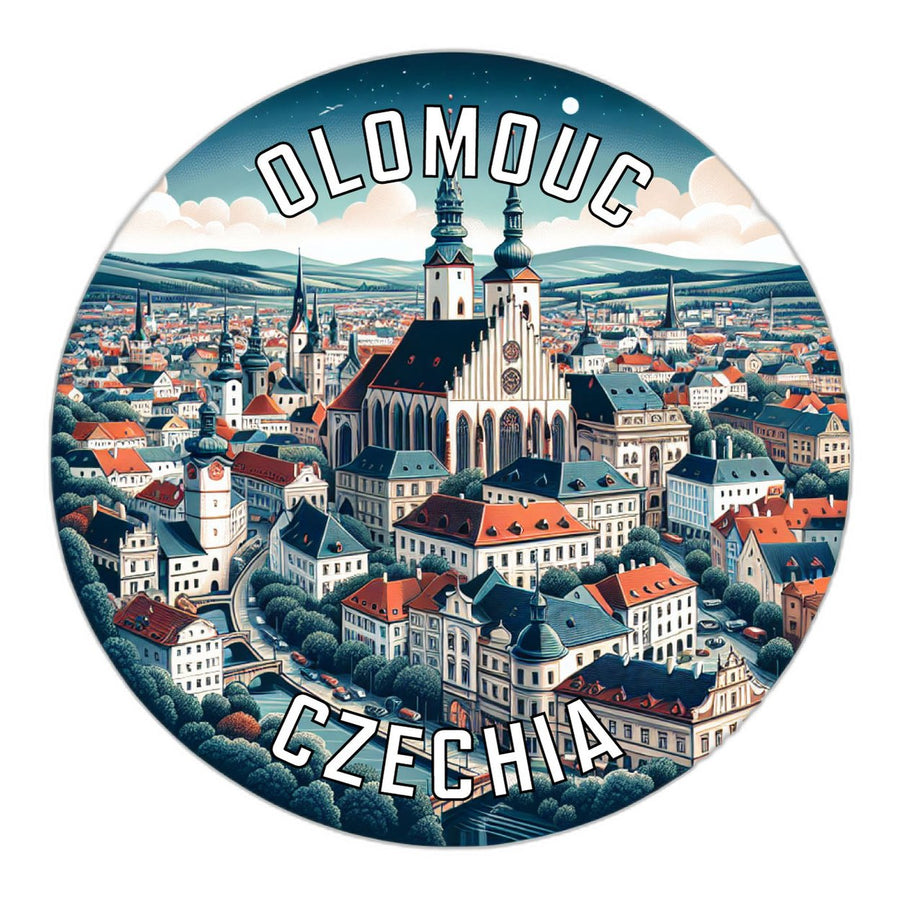 Olomouc Czechia Souvenir Die Cut Flat Magnet Image 1