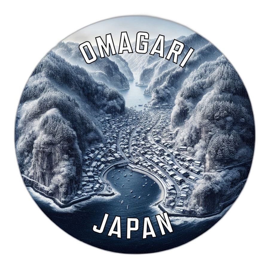 Omagari Japan Souvenir Die Cut Flat Magnet Image 1