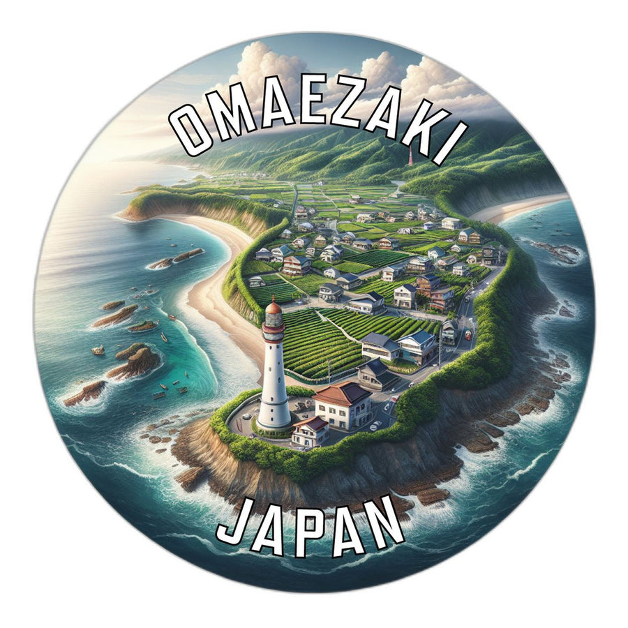 Omaezaki Japan Souvenir Die Cut Flat Magnet Image 1