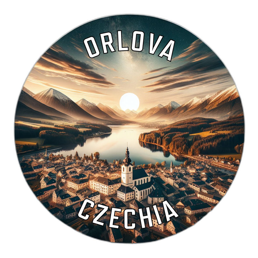 Orlova Czechia Souvenir Die Cut Flat Magnet Image 1