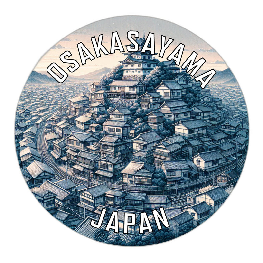 Osakasayama Japan Souvenir Die Cut Flat Magnet Image 1