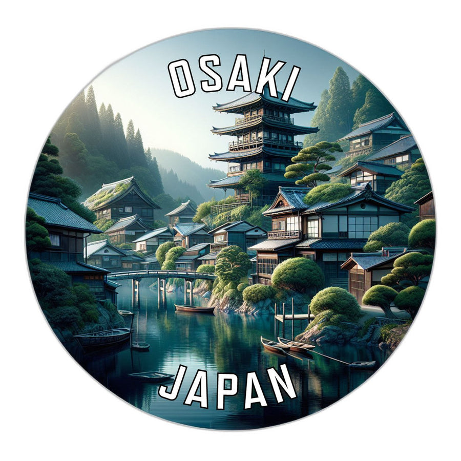 Osaki Japan Souvenir Die Cut Flat Magnet Image 1