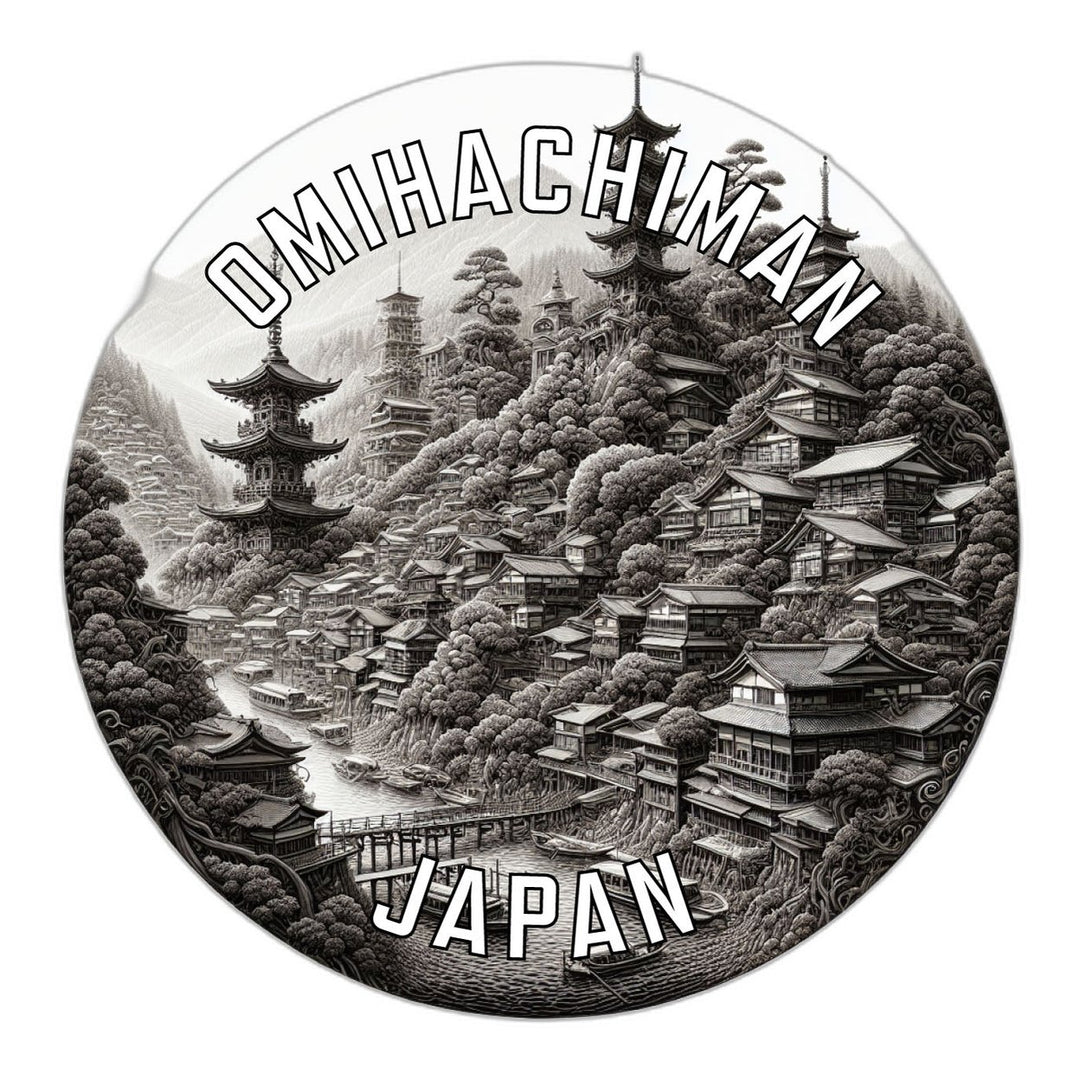 Omihachiman Japan Souvenir Die Cut Flat Magnet Image 1