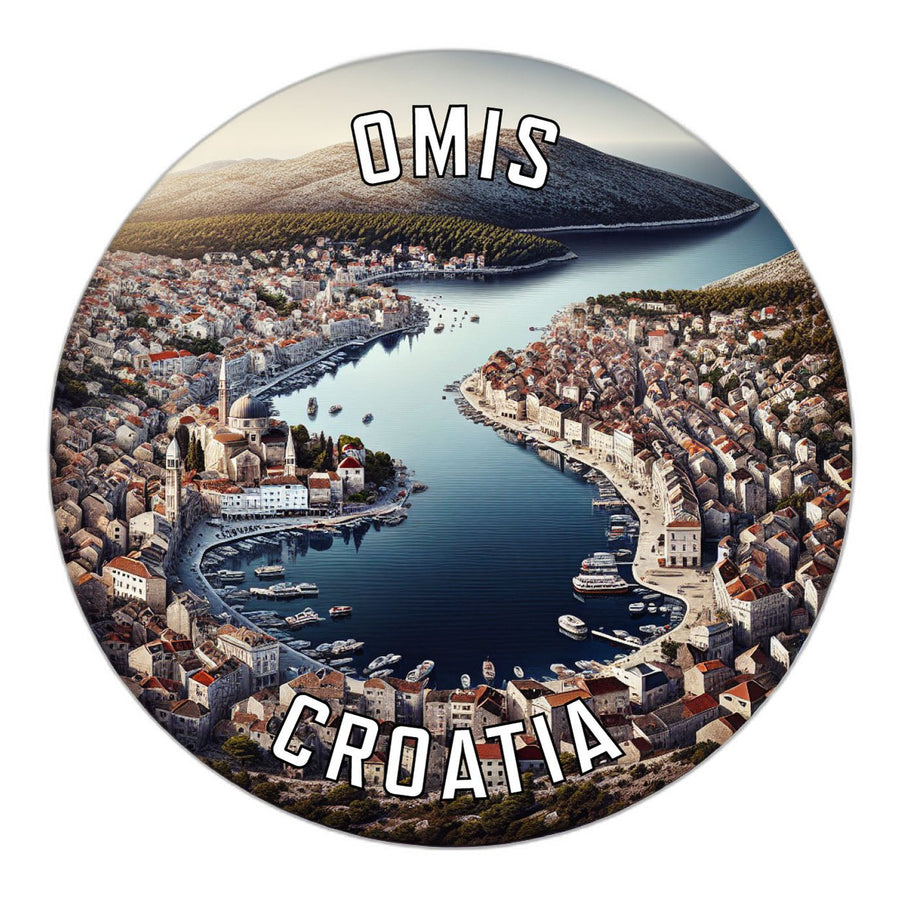 Omis Croatia Souvenir Die Cut Flat Magnet Image 1