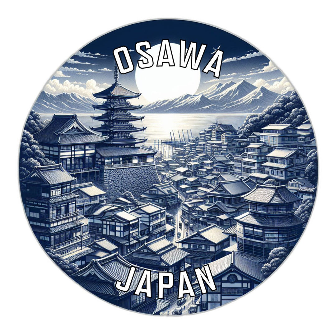 Osawa Japan Souvenir Die Cut Flat Magnet Image 1