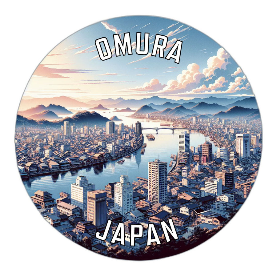 Omura Japan Souvenir Die Cut Flat Magnet Image 1