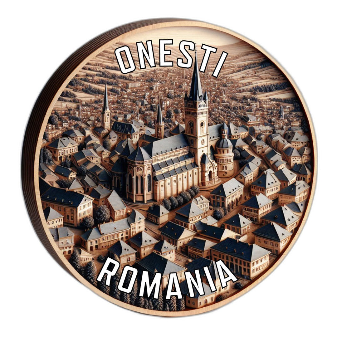 Onesti Romania Souvenir Die Cut Flat Magnet Image 1