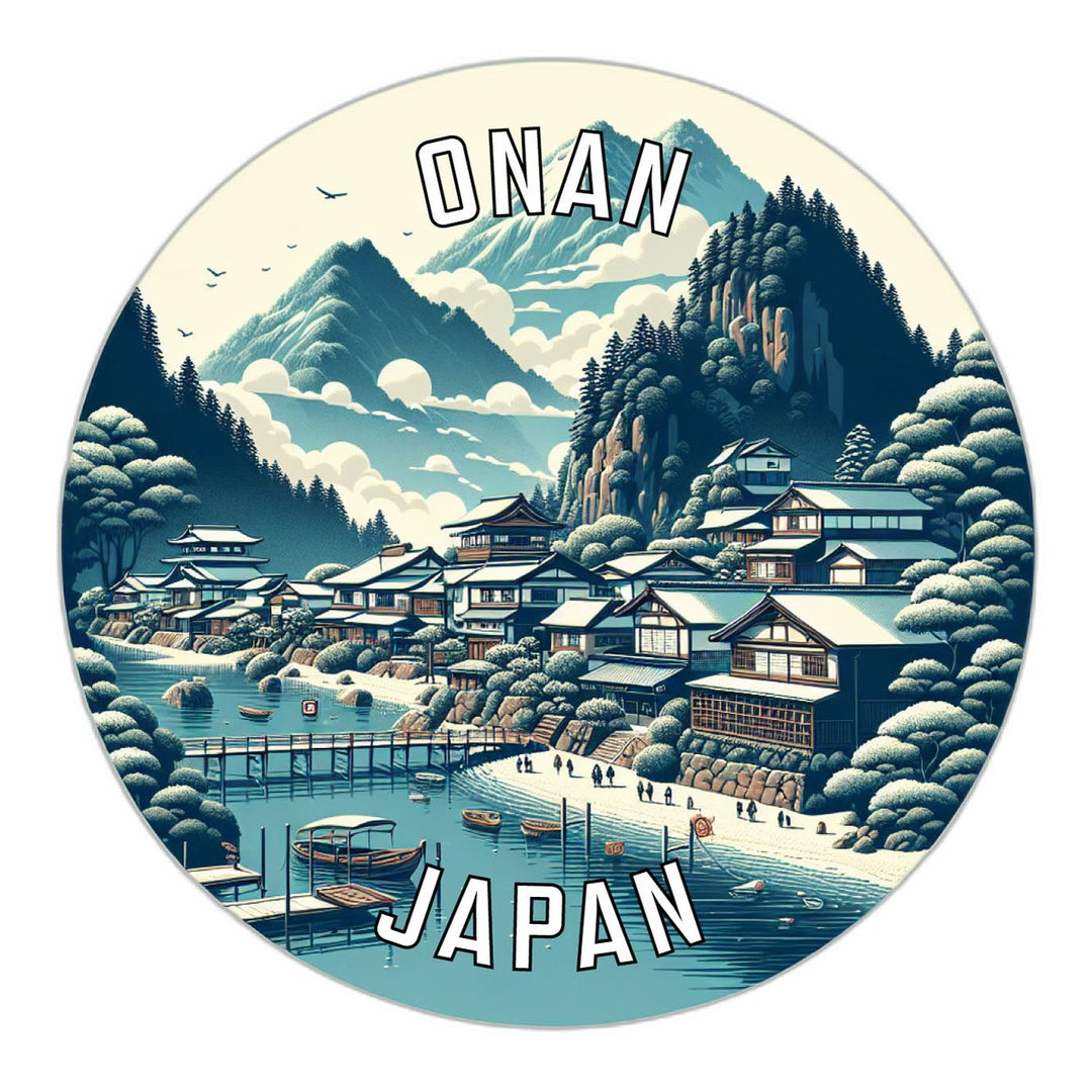 Onan Japan Souvenir Die Cut Flat Magnet Image 1