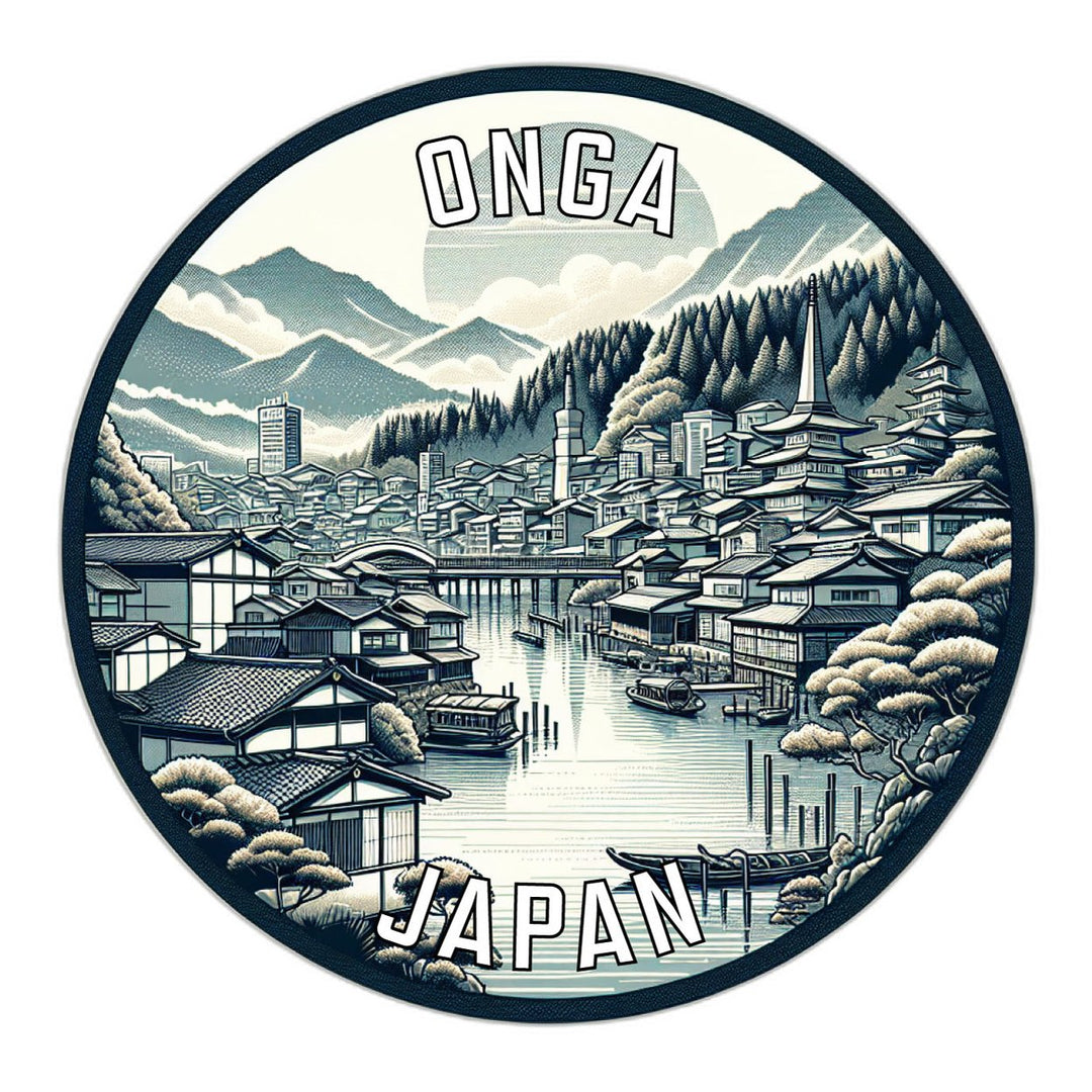 Onga Japan Souvenir Die Cut Flat Magnet Image 1