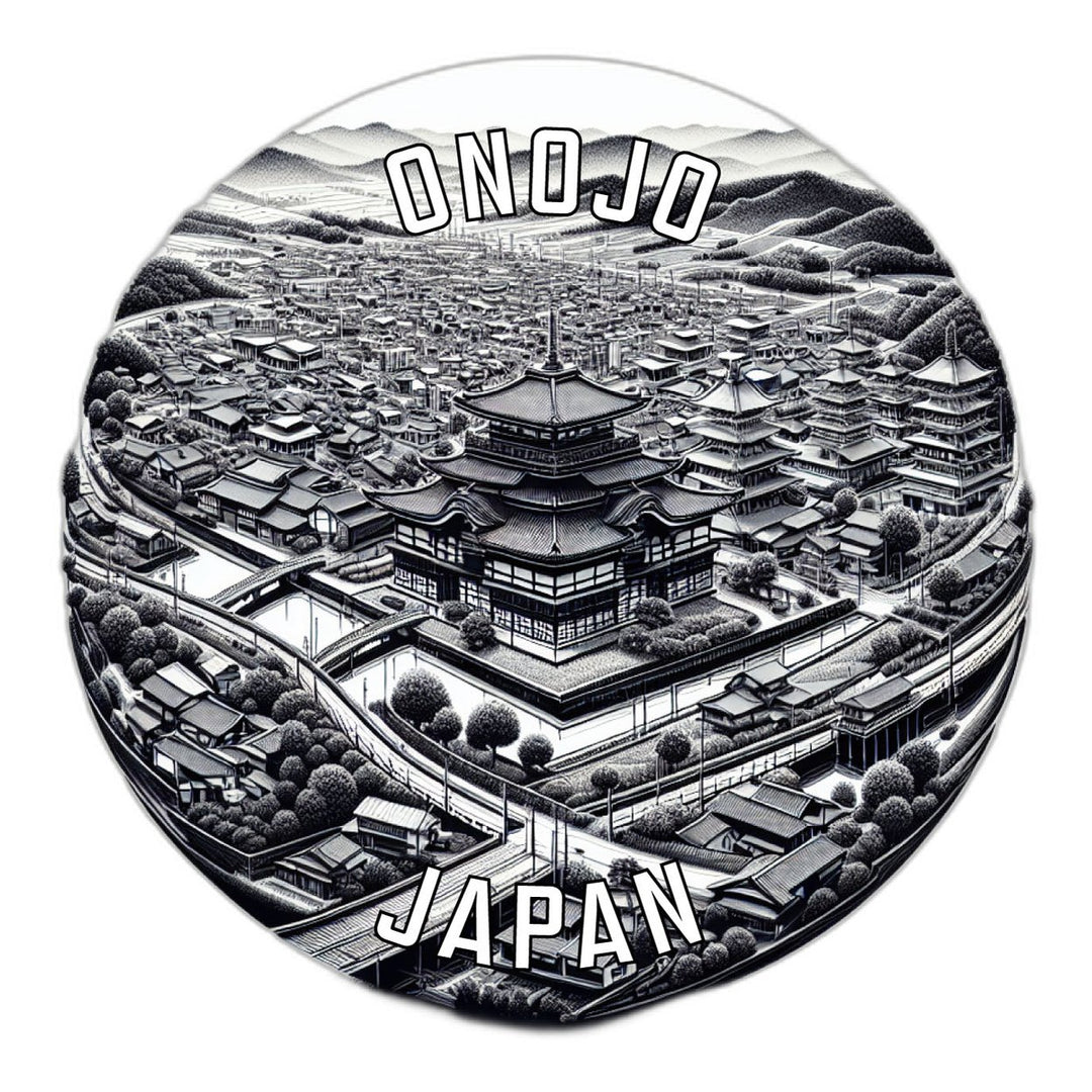 Onojo Japan Souvenir Die Cut Flat Magnet Image 1