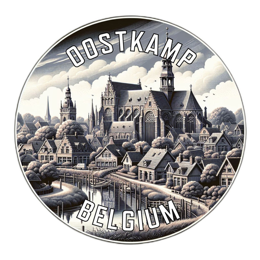 Oostkamp Belgium Souvenir Die Cut Flat Magnet Image 1