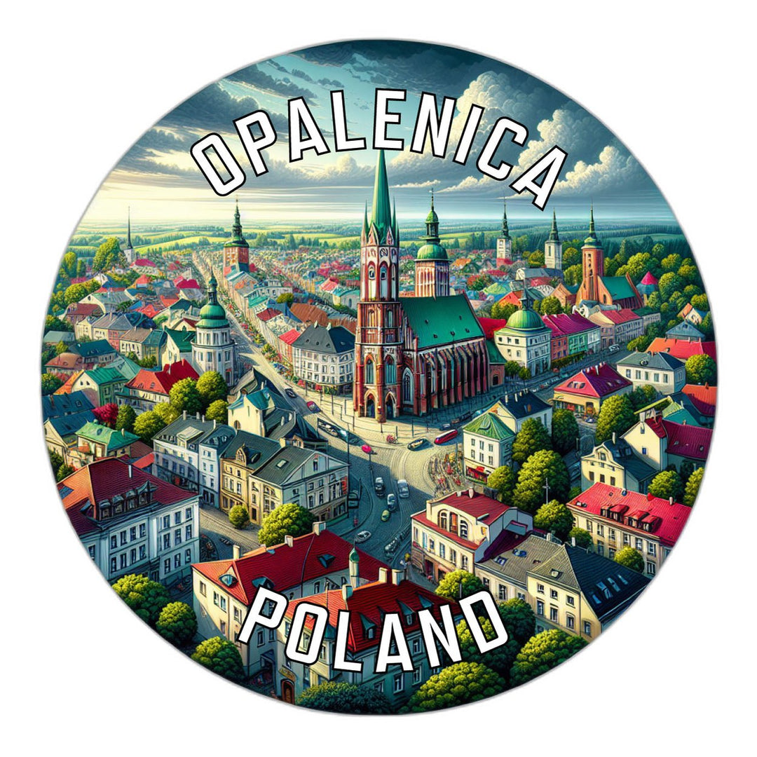 Opalenica Poland Souvenir Die Cut Flat Magnet Image 1