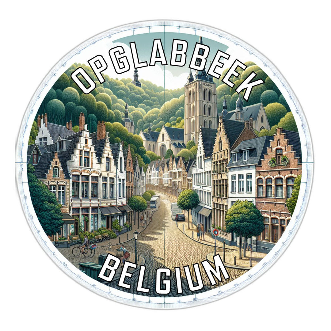 Opglabbeek Belgium Souvenir Die Cut Flat Magnet Image 1