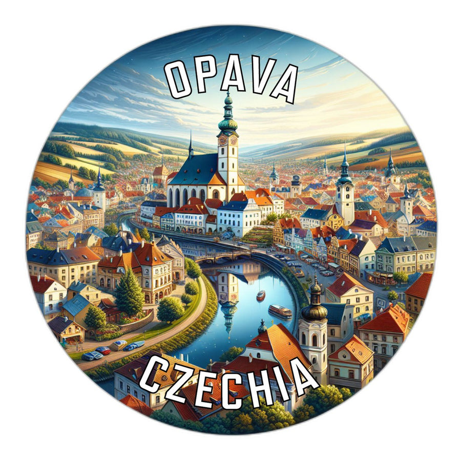 Opava Czechia Souvenir Die Cut Flat Magnet Image 1