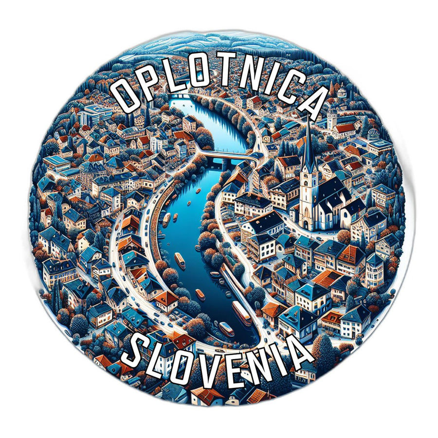 Oplotnica Slovenia Souvenir Die Cut Flat Magnet Image 1