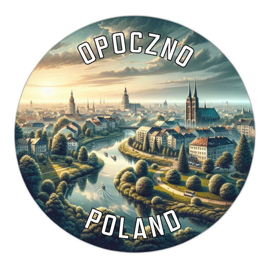 Opoczno Poland Souvenir Die Cut Flat Magnet Image 1