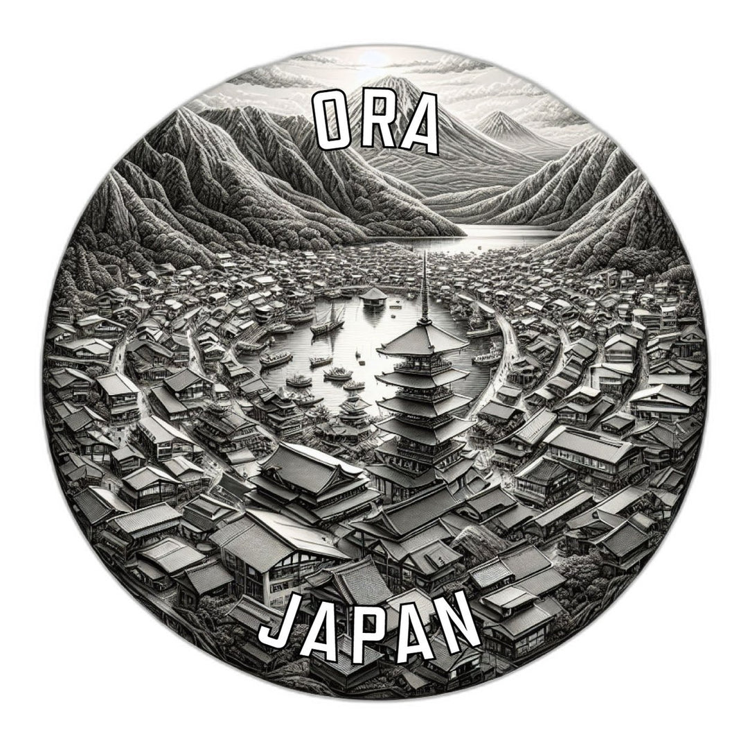 Ora Japan Souvenir Die Cut Flat Magnet Image 1