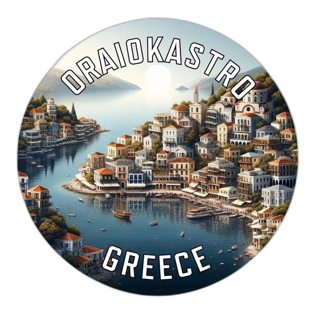 Oraiokastro Greece Souvenir Die Cut Flat Magnet Image 1