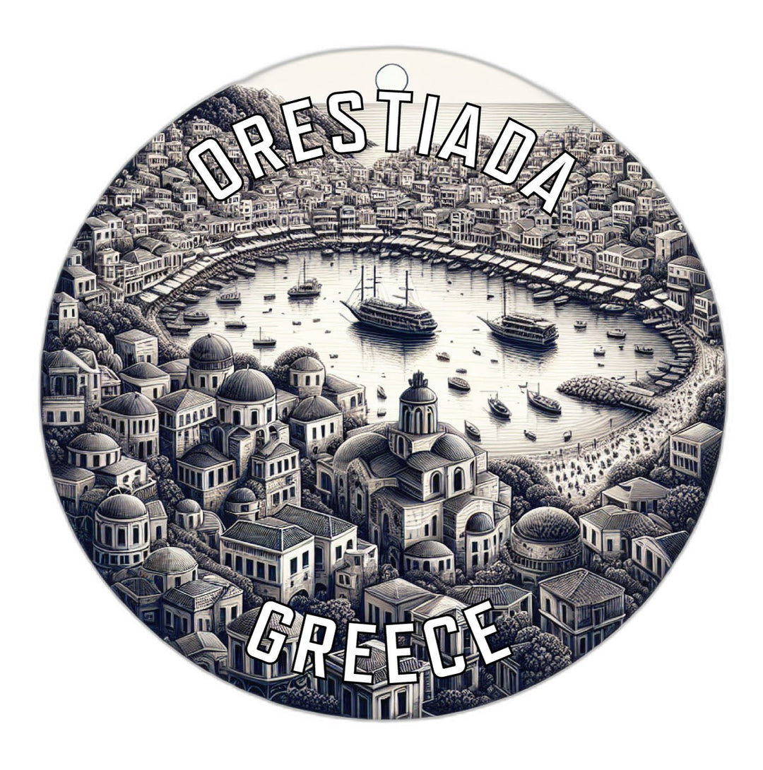 Orestiada Greece Souvenir Die Cut Flat Magnet Image 1