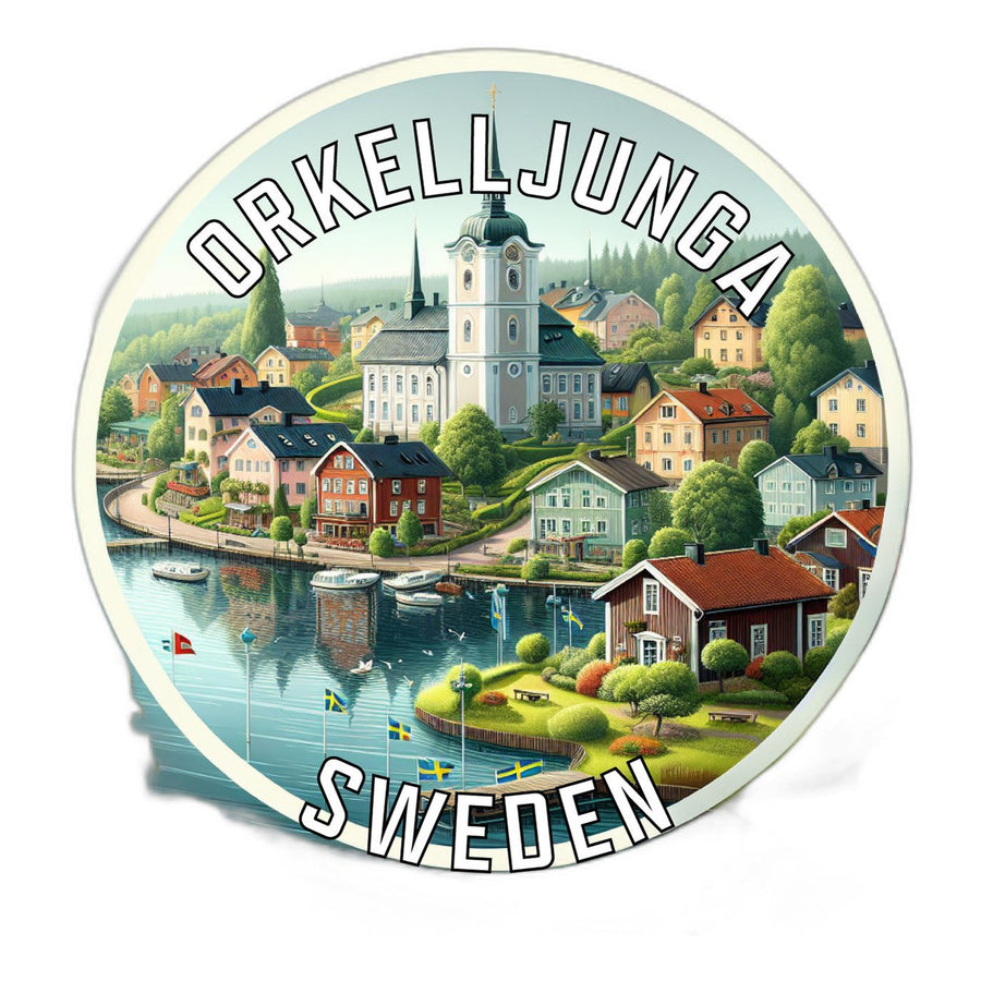 Orkelljunga Sweden Souvenir Die Cut Flat Magnet Image 1