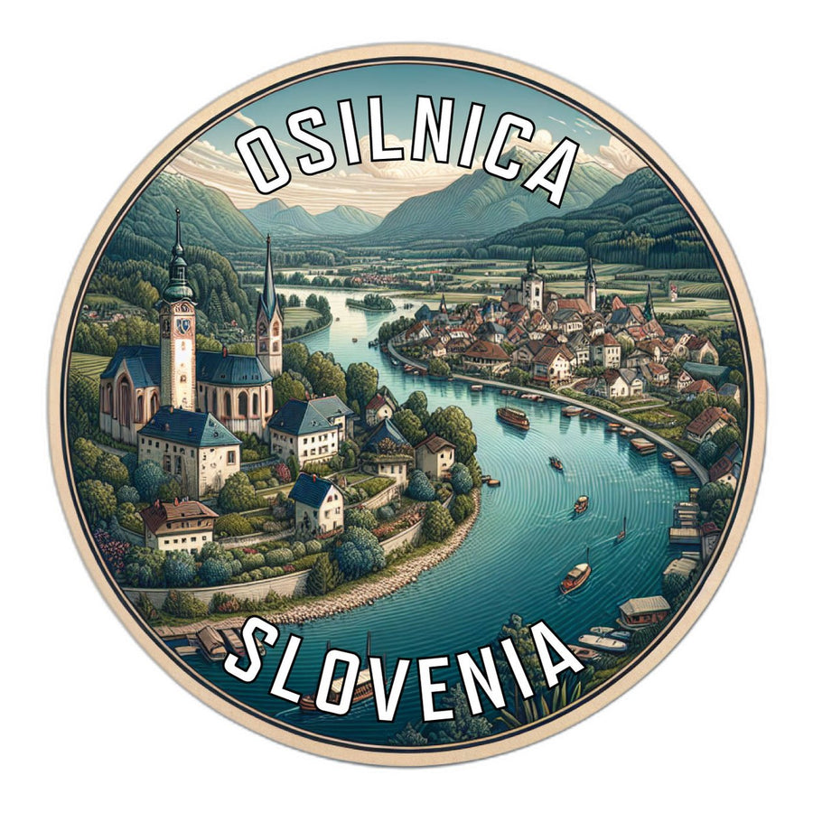 Osilnica Slovenia Souvenir Die Cut Flat Magnet Image 1