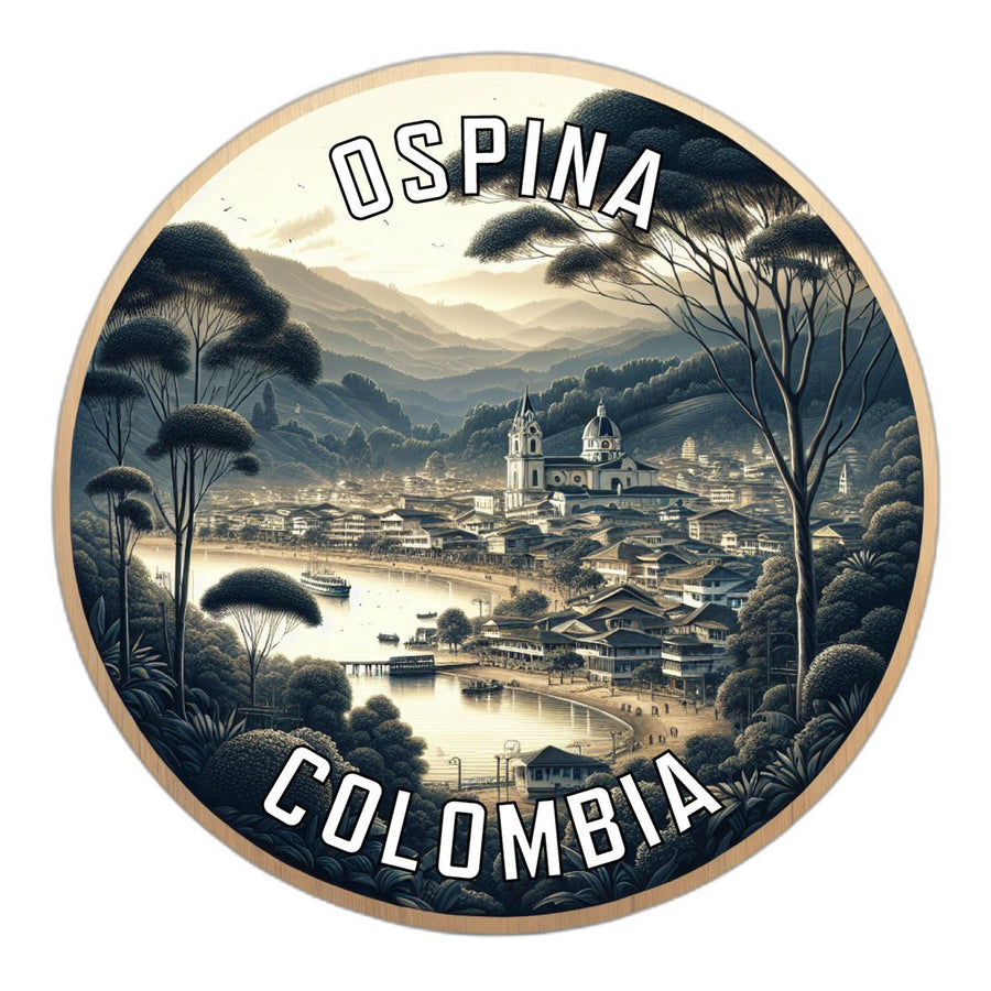 Ospina Colombia Souvenir Die Cut Flat Magnet Image 1