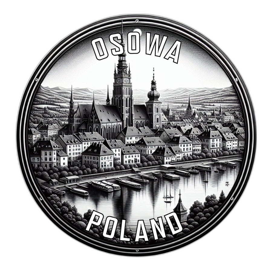 Osowa Poland Souvenir Die Cut Flat Magnet Image 1