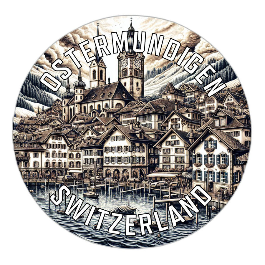 Ostermundigen Switzerland Souvenir Die Cut Flat Magnet Image 1