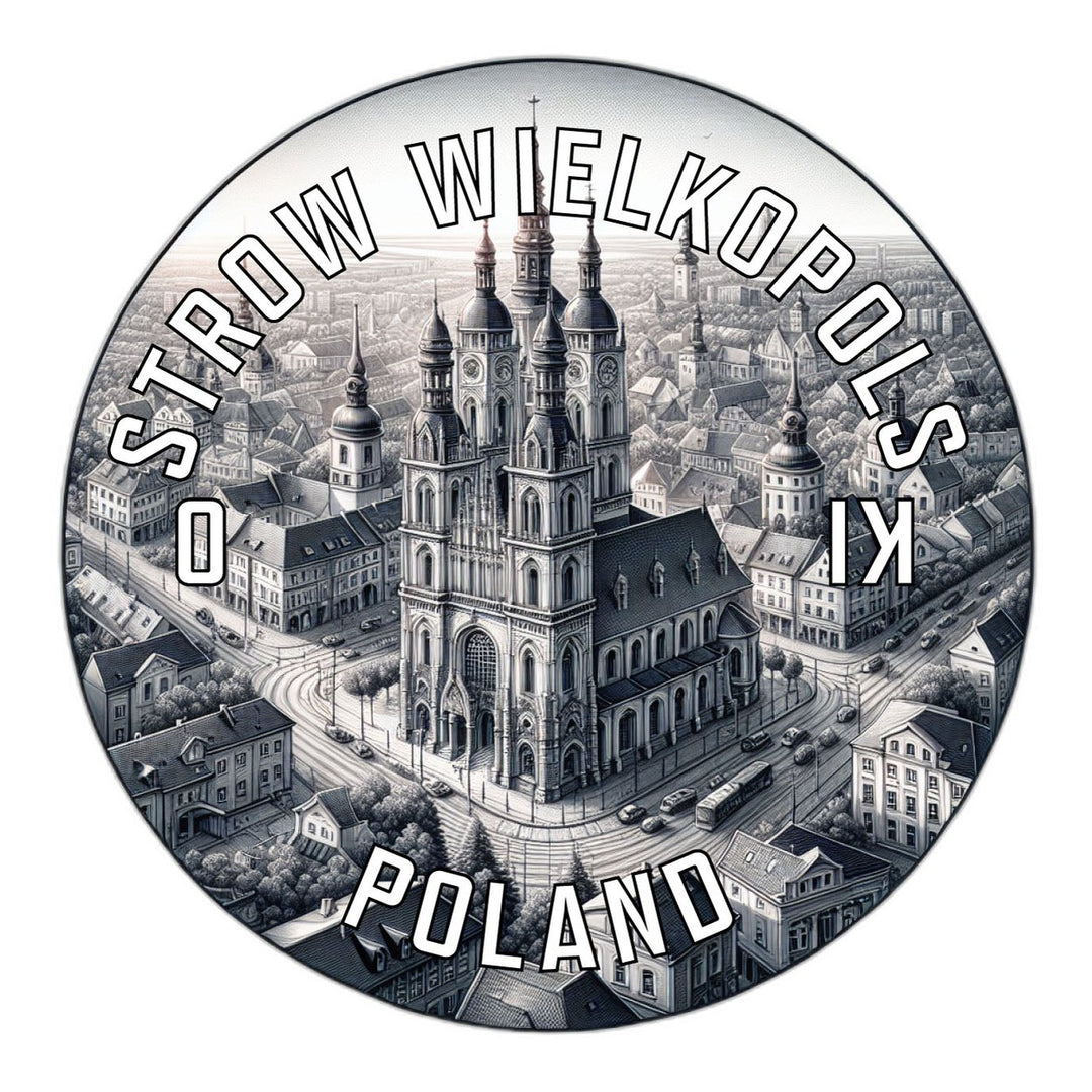 Ostrow Wielkopolski Poland Souvenir Die Cut Flat Magnet Image 1