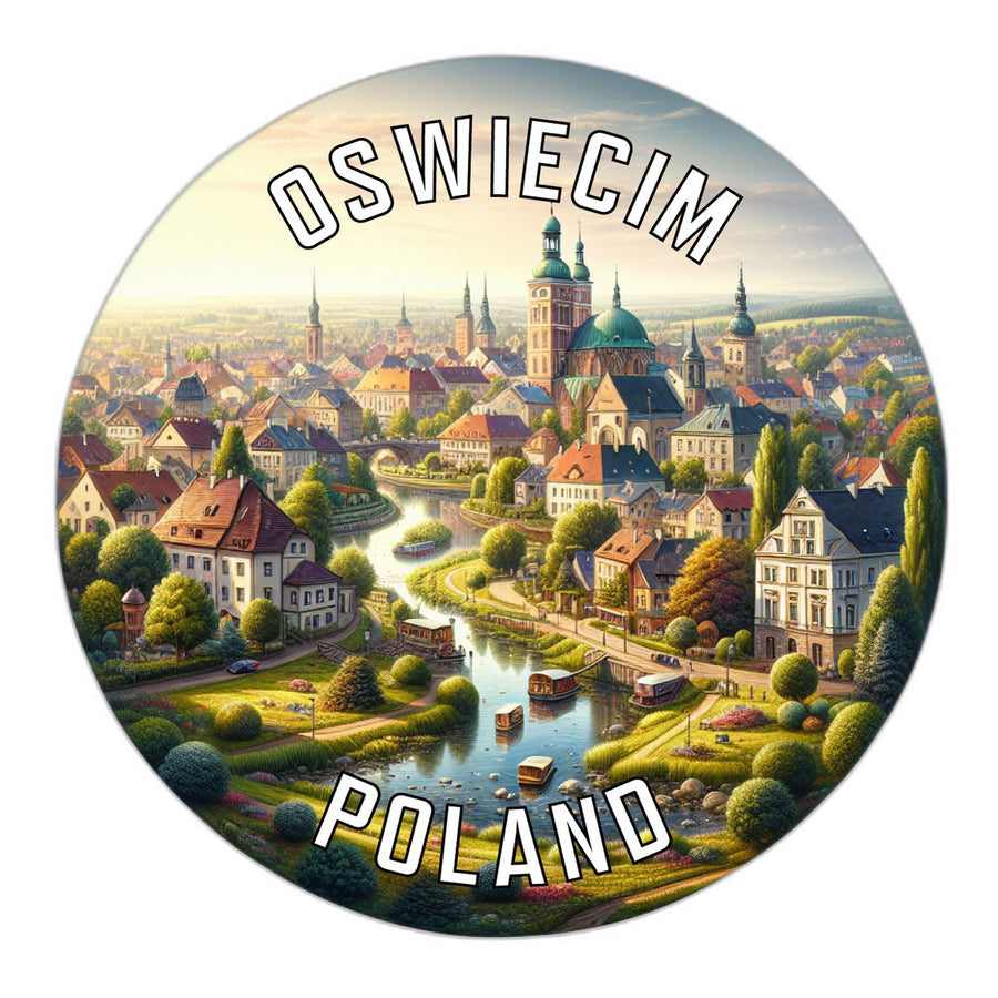 Oswiecim Poland Souvenir Die Cut Flat Magnet Image 1