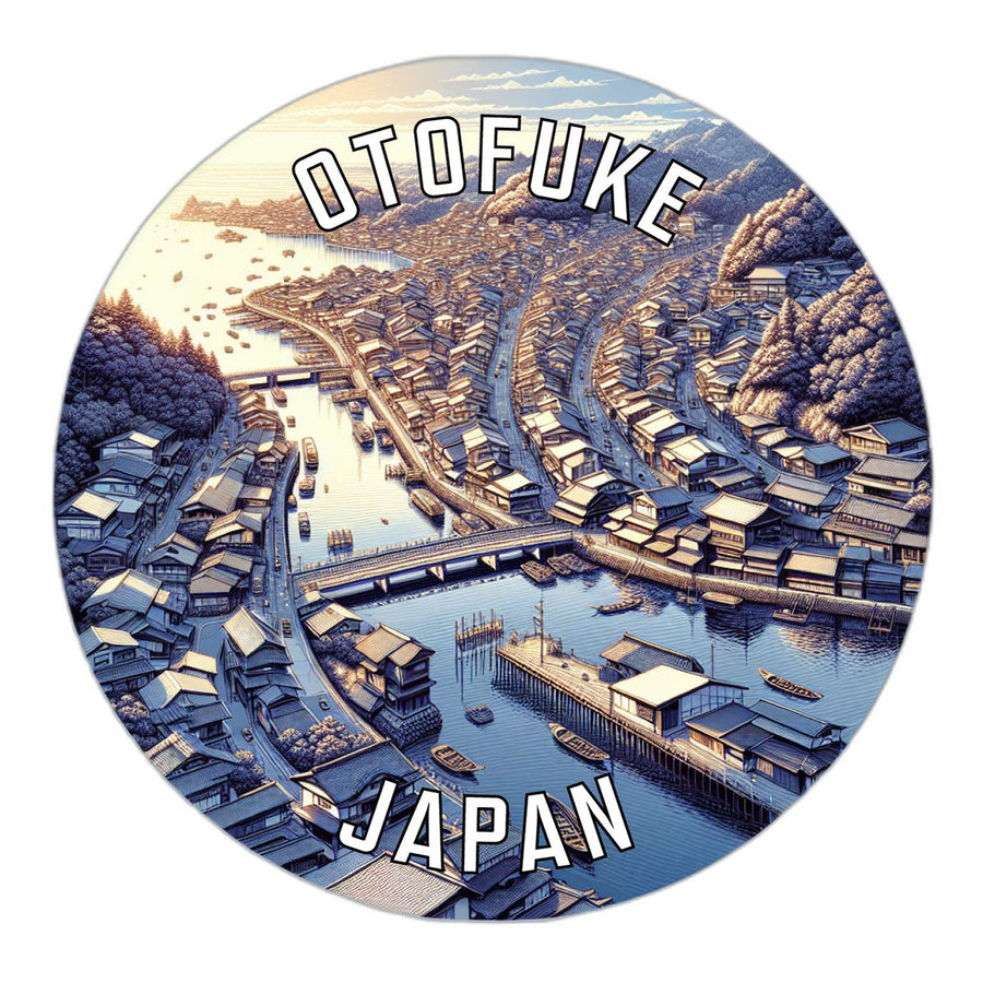 Otofuke Japan Souvenir Die Cut Flat Magnet Image 1