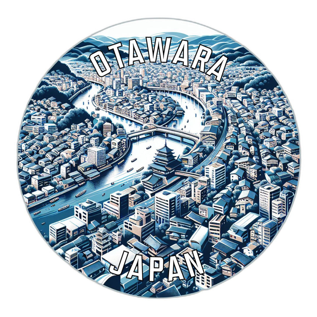 Otawara Japan Souvenir Die Cut Flat Magnet Image 1