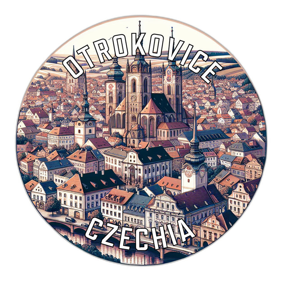 Otrokovice Czechia Souvenir Die Cut Flat Magnet Image 1