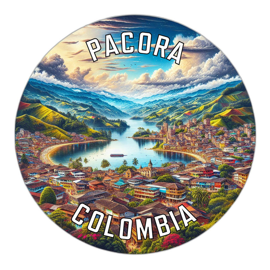 Pacora Colombia Souvenir Die Cut Flat Magnet Image 1