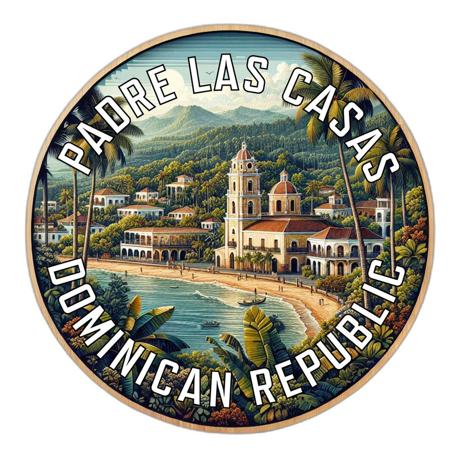 Padre Las Casas Dominican Republic Souvenir Die Cut Flat Magnet Image 1