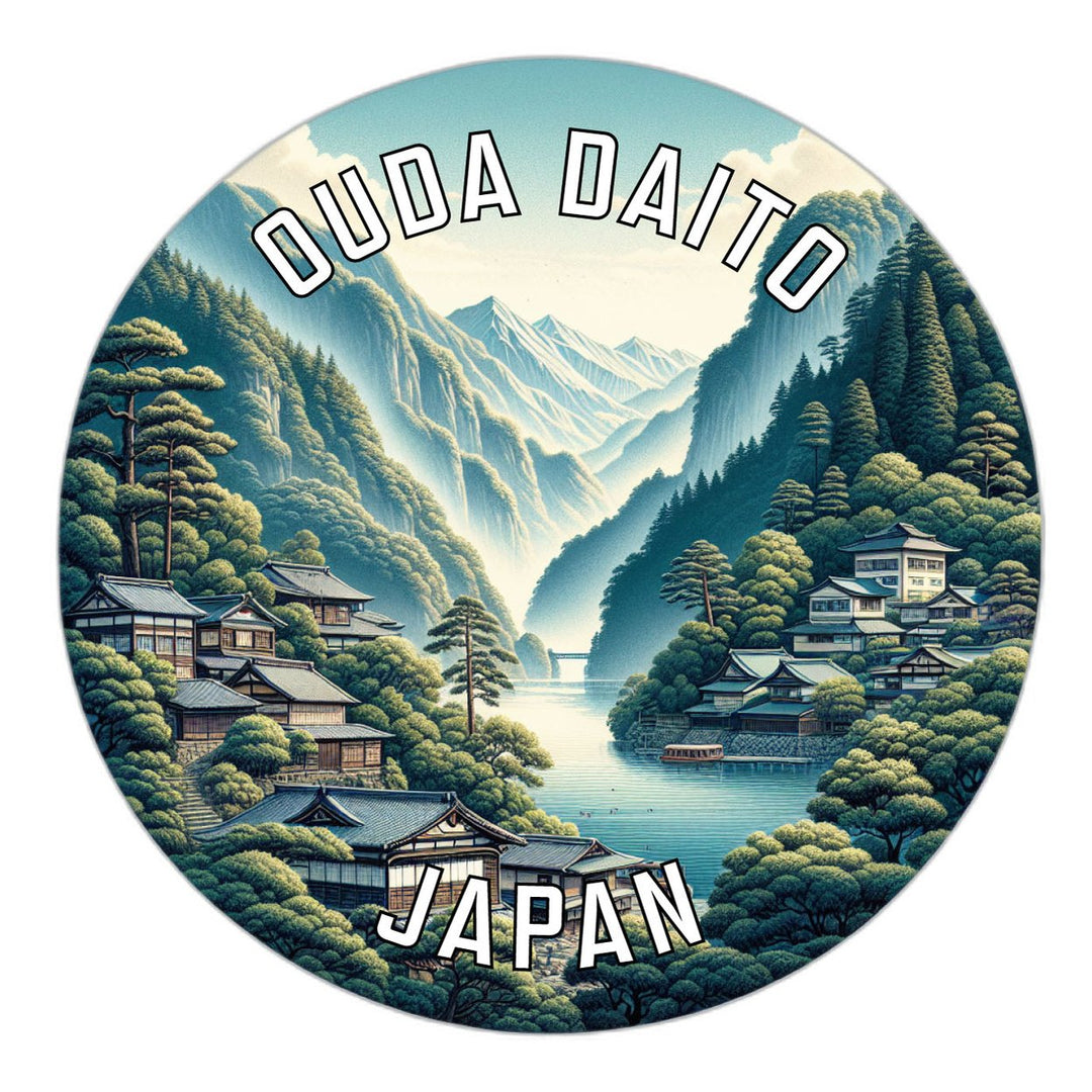 Ouda daito Japan Souvenir Die Cut Flat Magnet Image 1