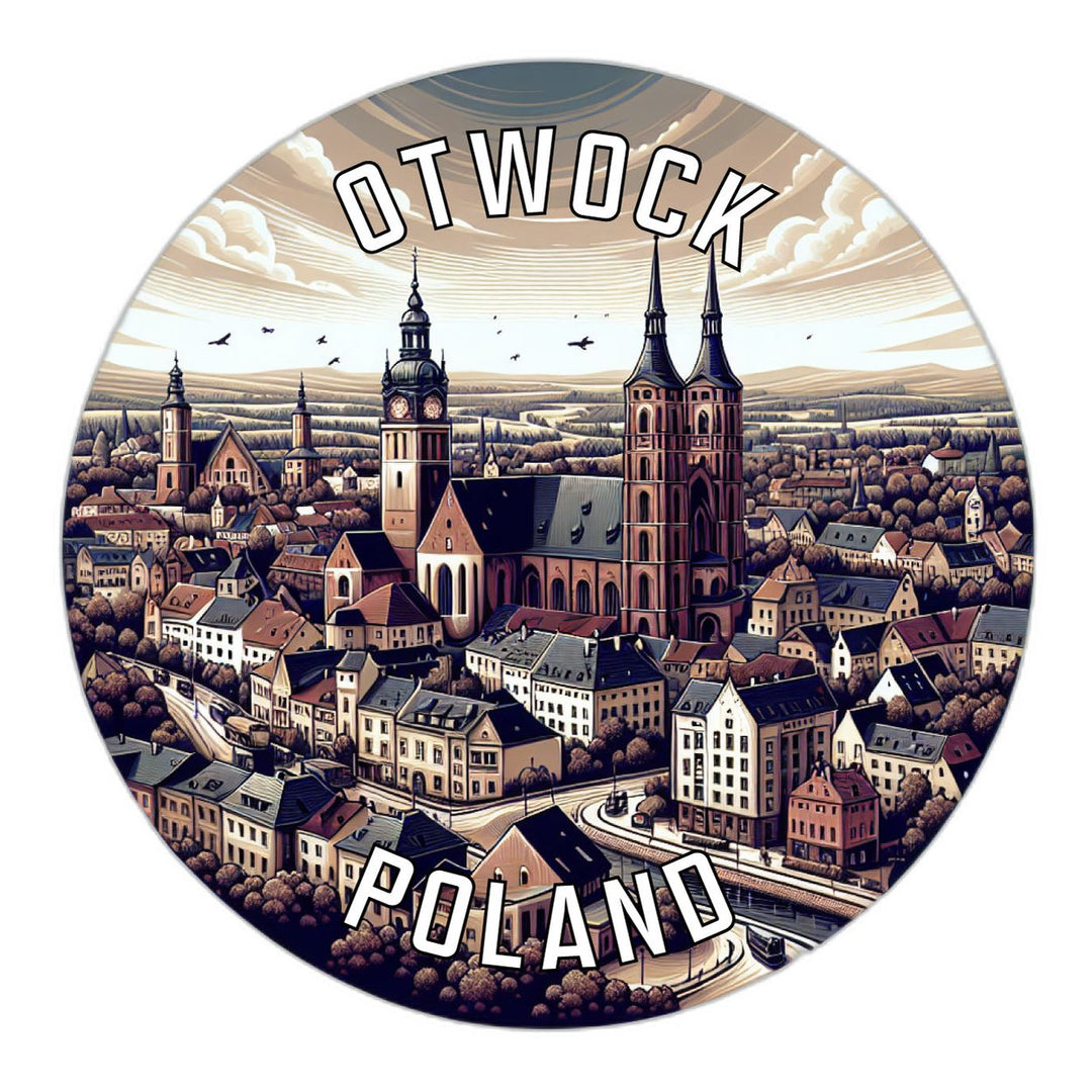 Otwock Poland Souvenir Die Cut Flat Magnet Image 1