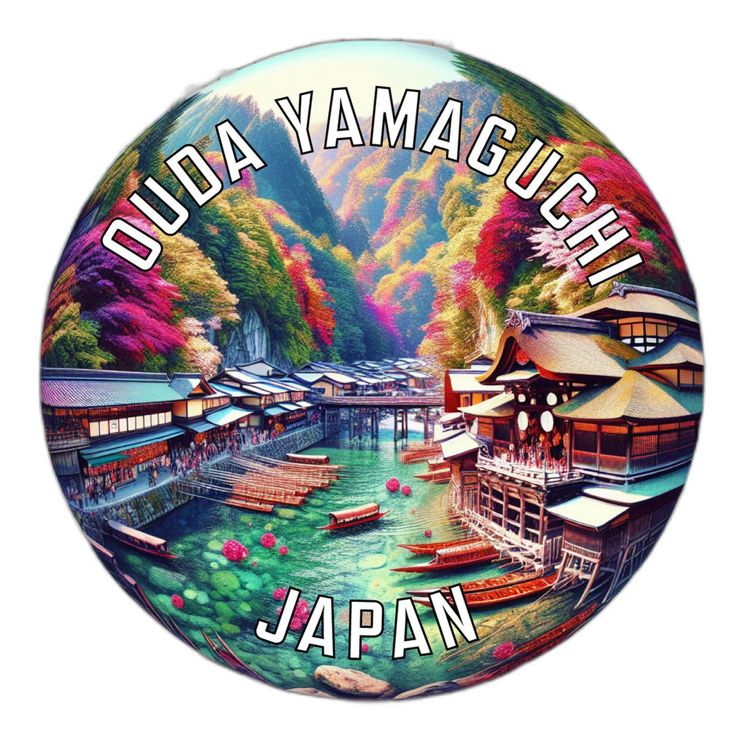 Ouda yamaguchi Japan Souvenir Die Cut Flat Magnet Image 1