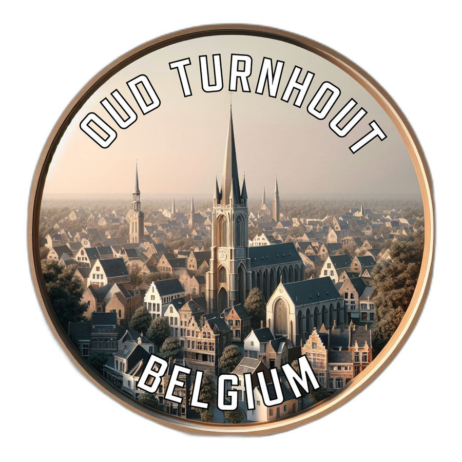 Oud Turnhout Belgium Souvenir Die Cut Flat Magnet Image 1